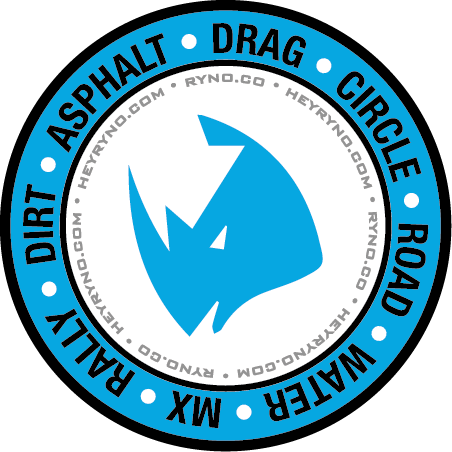 RYNO 3" Blue All Racing Sticker