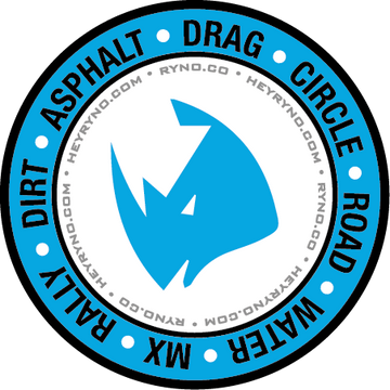 RYNO 3" Blue All Racing Sticker