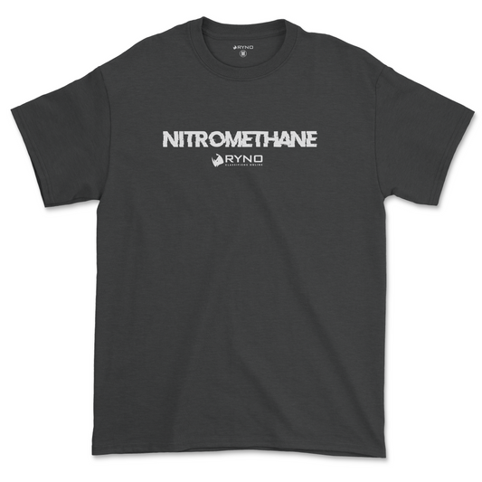 Nitromethane Drag Racing Shirt- Black