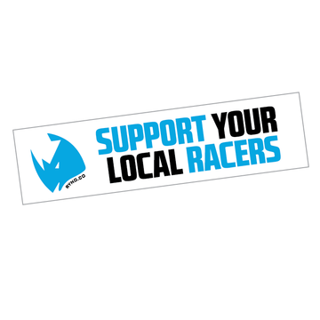 Support Your Local Racers Bumper Sticker